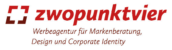 zwopunktvier GmbH // Werbeagentur in Kiel - Logo