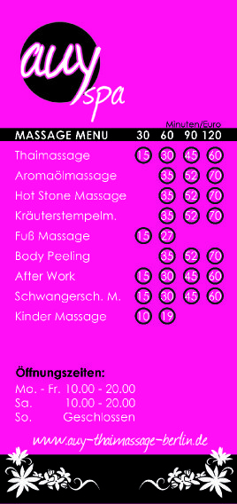 Auy-Spa-Thaimassage Massagepraxis in Berlin - Logo