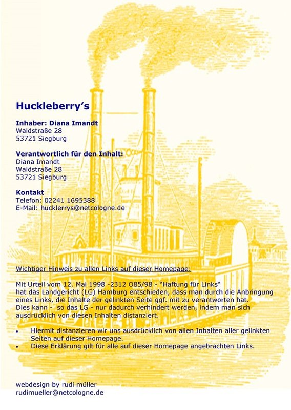 Huckleberry's in Siegburg - Logo