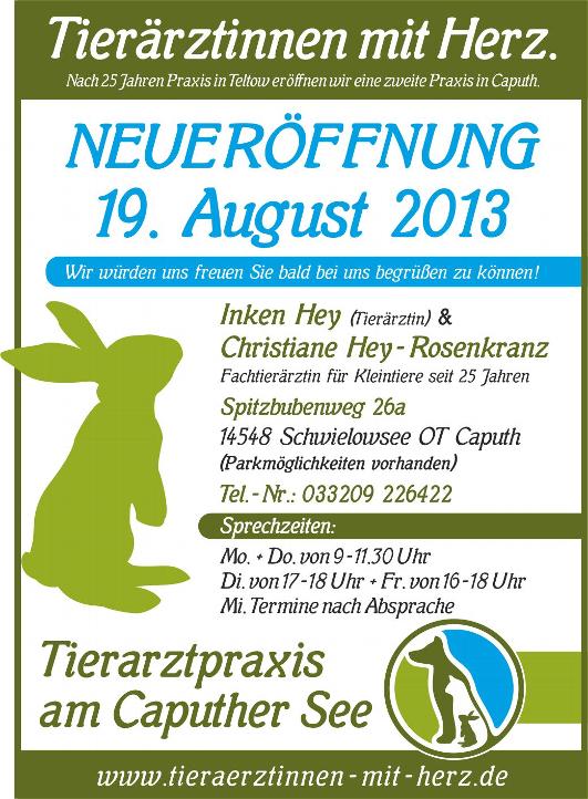 Tierarztpraxis am Caputher See, Inken Hey in Caputh Gemeinde Schwielowsee - Logo