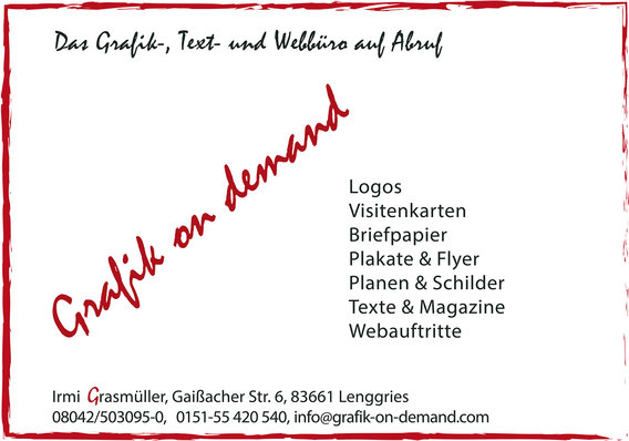 Grafik on demand in Lenggries - Logo