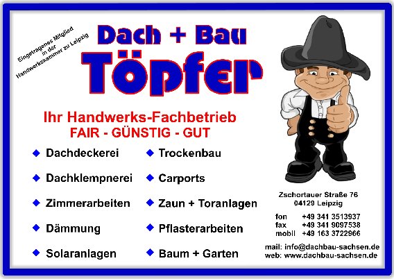 Dach + Bau Töpfer in Leipzig - Logo