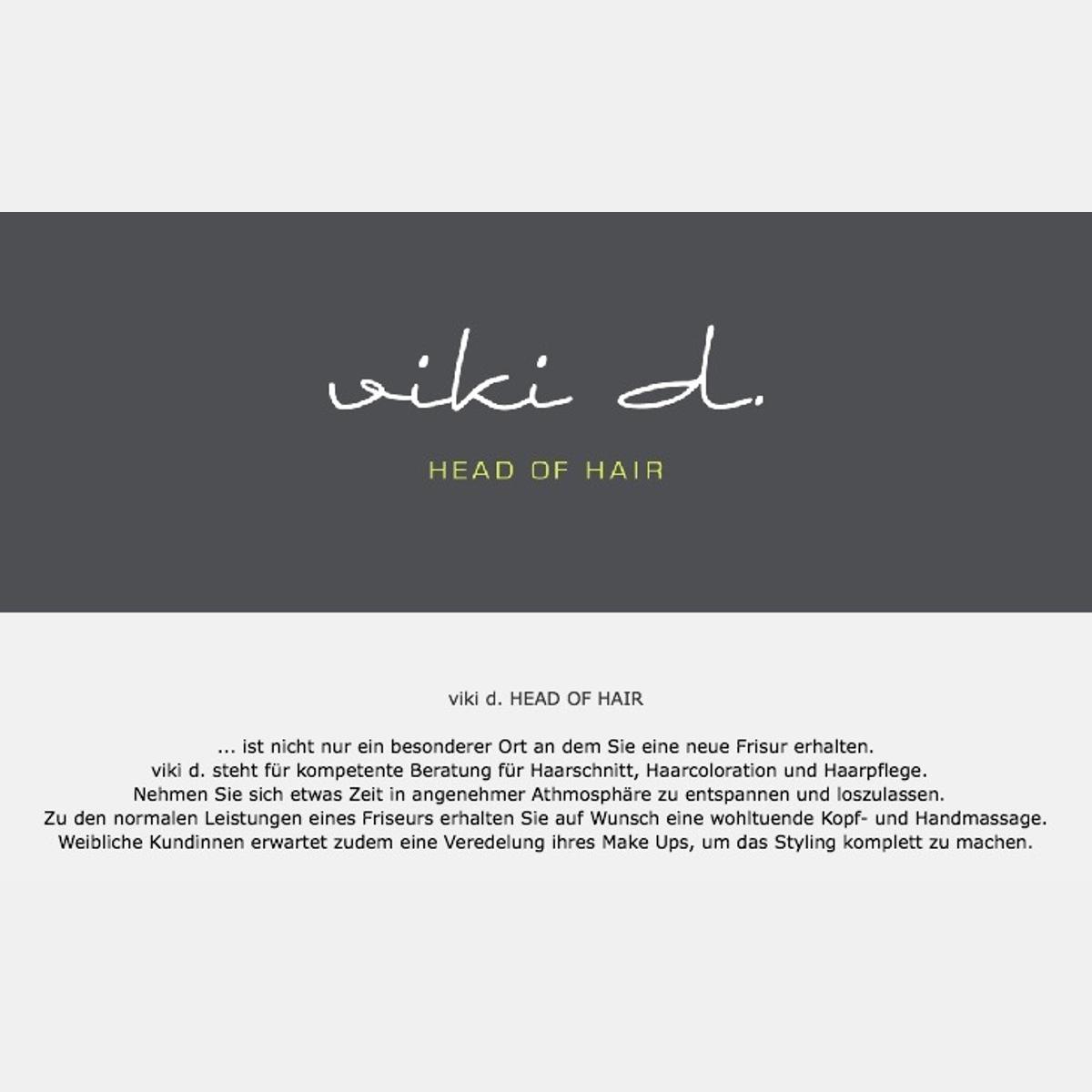 viki d. HEAD OF HAIR in Düsseldorf - Logo