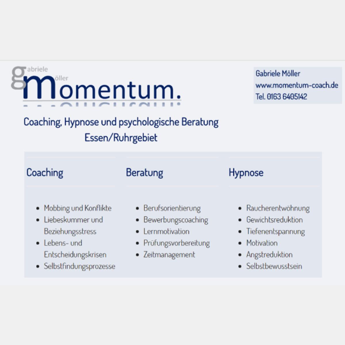 Momentum - Coaching, Hypnose und Psychologische Beratung in Essen - Logo