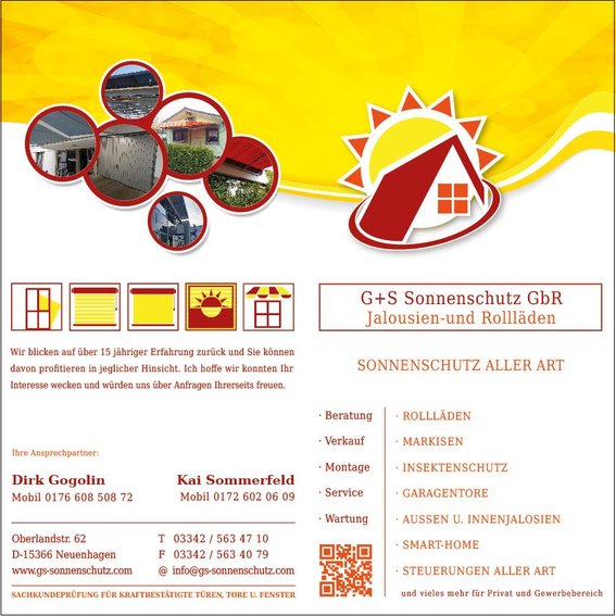 G+S Sonnenschutz GbR in Neuenhagen bei Berlin - Logo