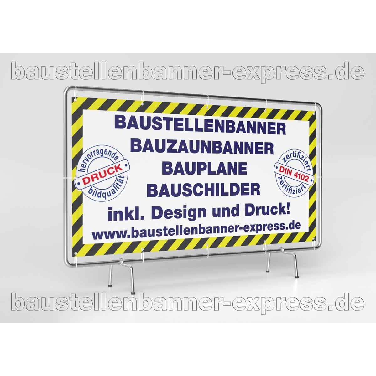 Baustellenbanner Express in Stuttgart - Logo