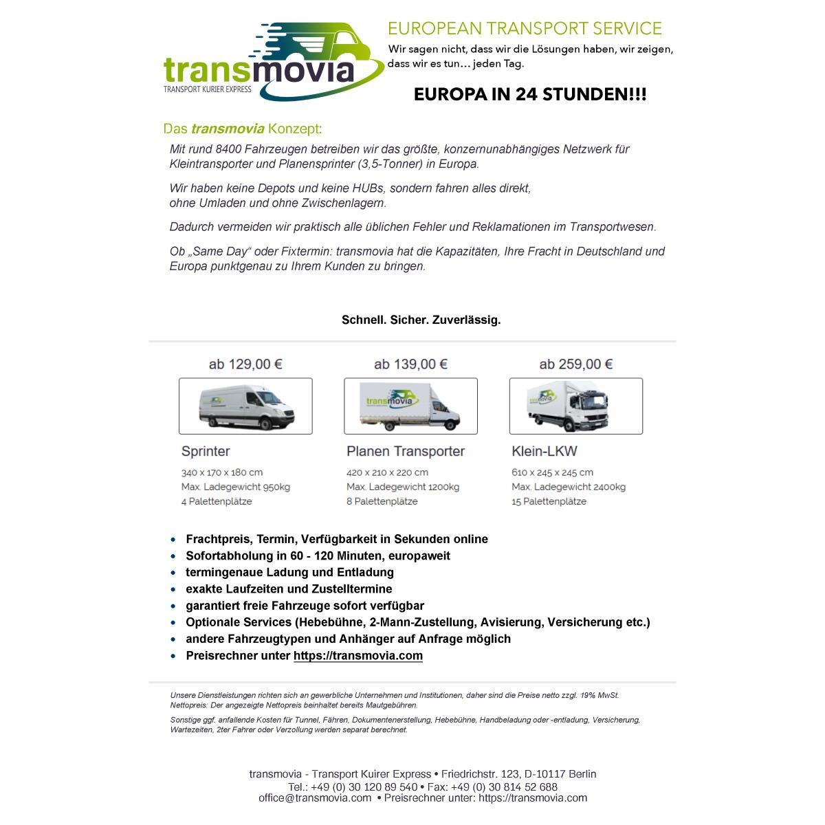 transmovia – Transport Kurier Express in Berlin - Logo