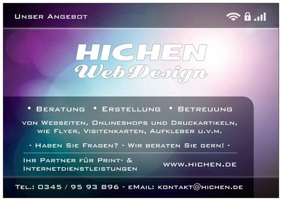 Hichen Webdesign in Halle (Saale) - Logo