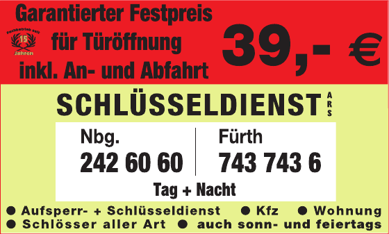 ARS Schlüsseldienst in Nürnberg - Logo