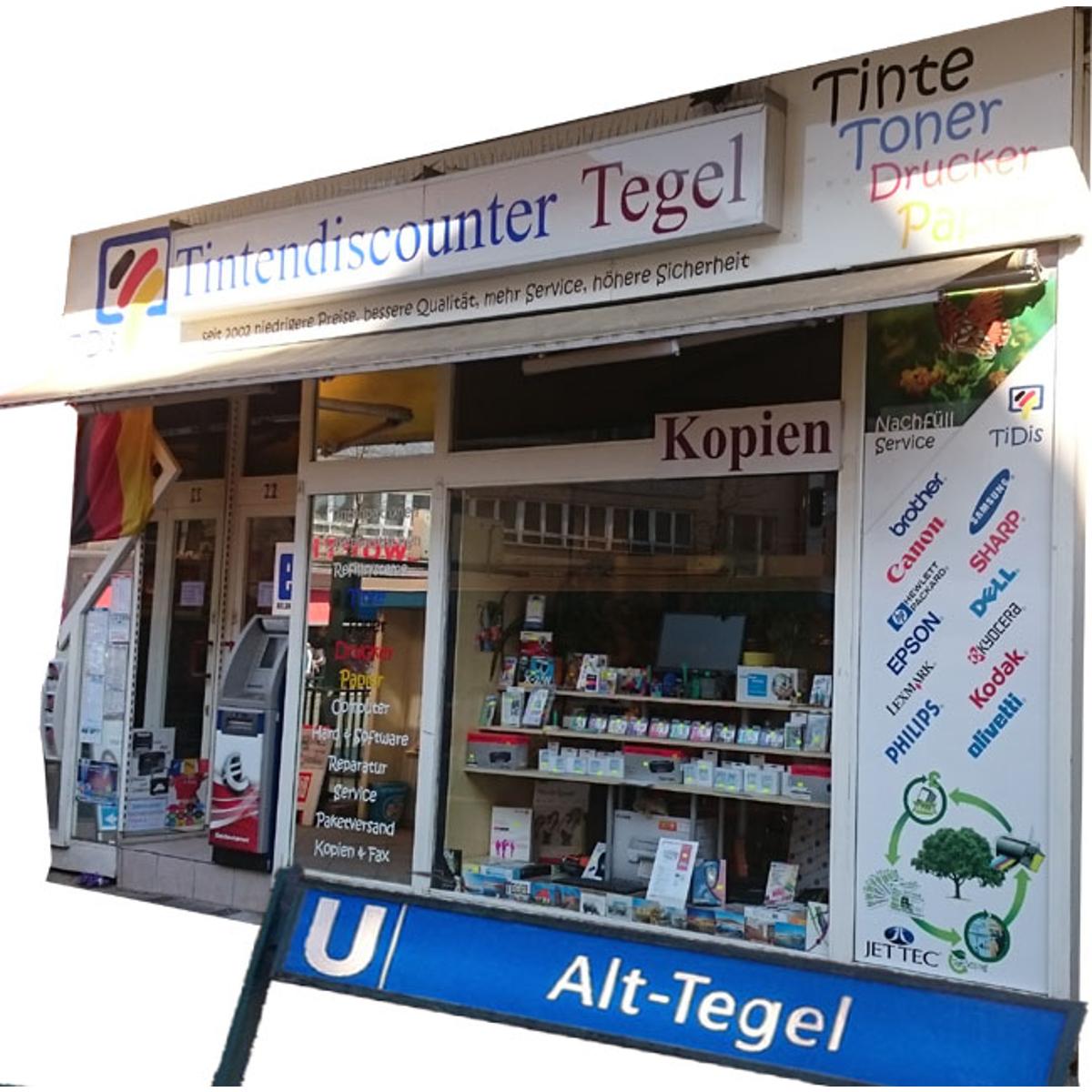 Tintendiscounter TiDis Tegel in Berlin - Logo