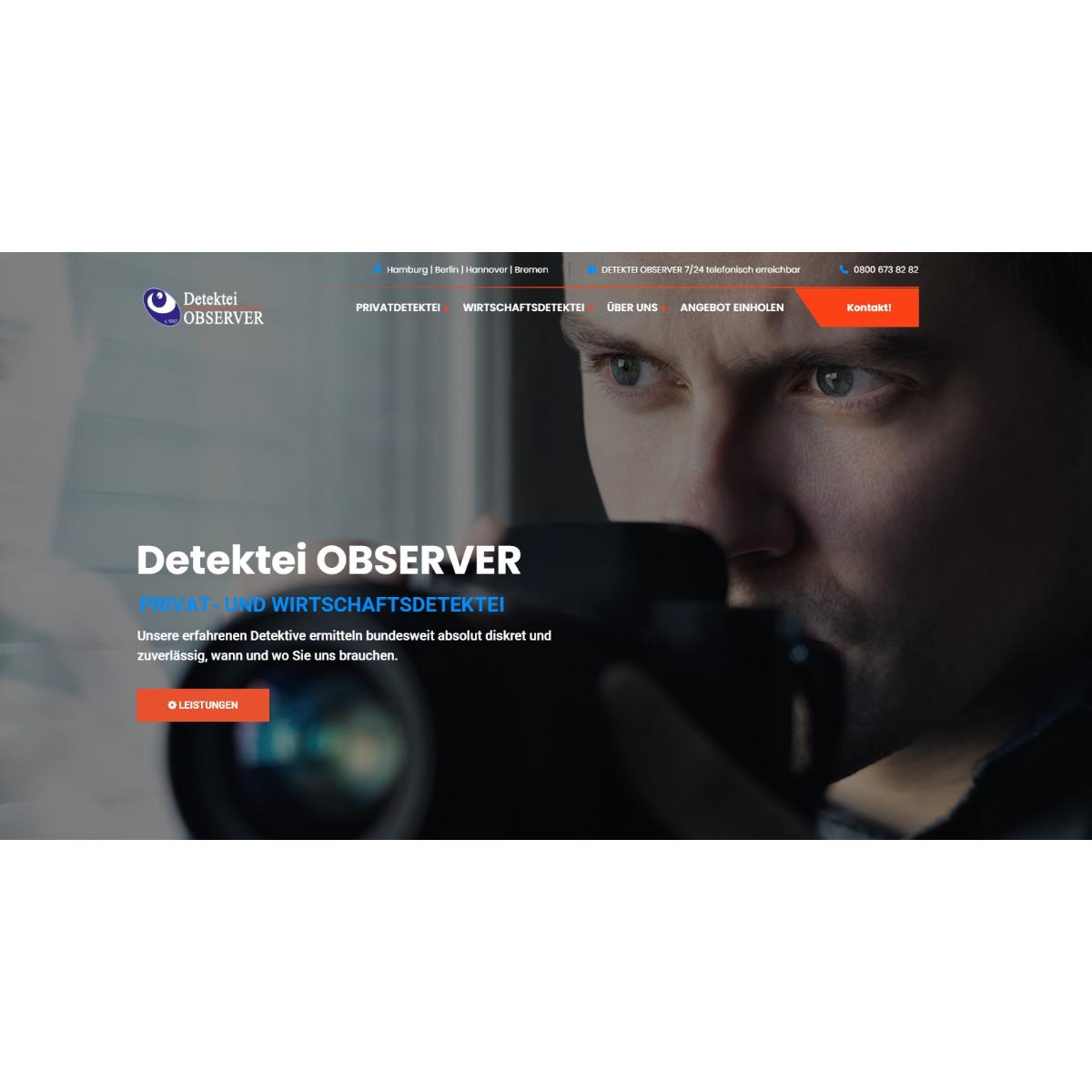 Detektei OBSERVER Hamburg - Für Privat & Wirtschaft e.K. in Hamburg - Logo