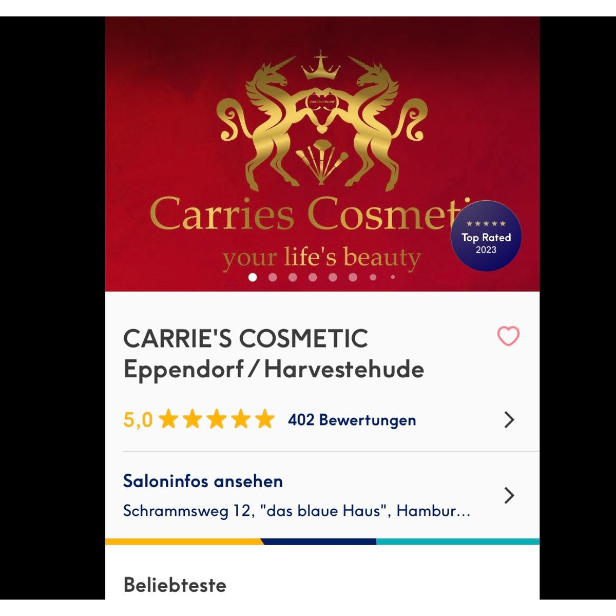 Carrie‘s Cosmetic - Your Life’s Beauty in Hamburg - Logo