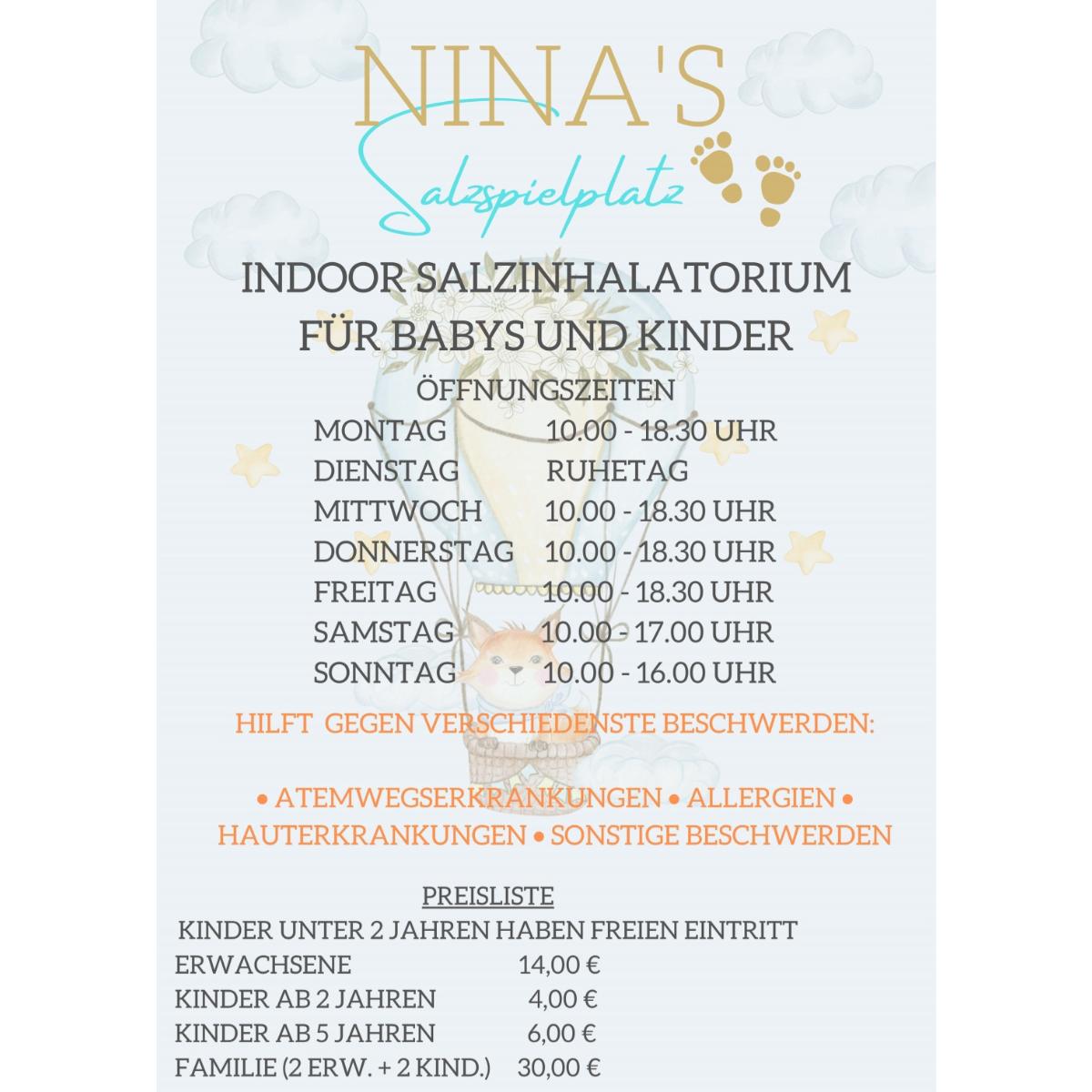 NINA'S Salzspielplatz in Nürnberg - Logo