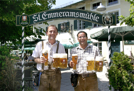 Biergärten in München, Sankt Emmeramsmühle in München - Logo