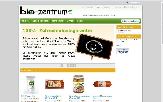 bio-zentrum.com - Bioprodukte und vegetarische Spezialitäten günstig online kaufen in Berlin - Logo