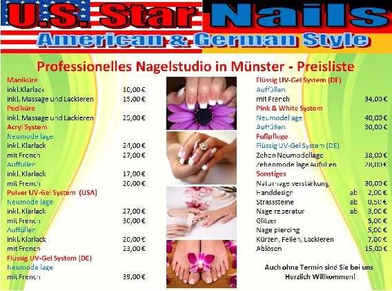 U.S. STAR NAILS in Münster - Logo