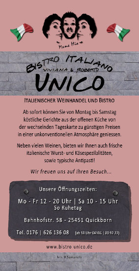 Bistro Italiano Unico in Quickborn Kreis Pinneberg - Logo