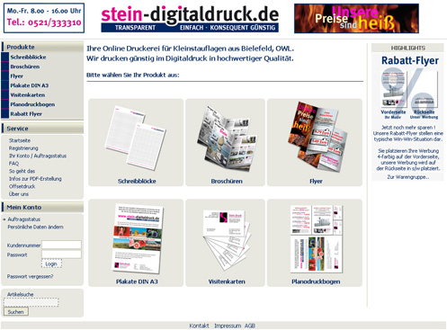 Stein Digitaldruck in Bielefeld - Logo