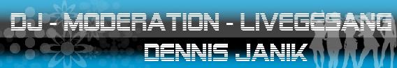 Dennis Janik - DJ, Moderation, Livegesang, Beschallung in Dortmund - Logo