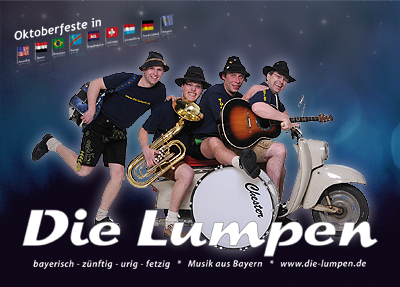 Oktoberfest Band, Bayerische Band, Die Lumpen in Blaibach - Logo