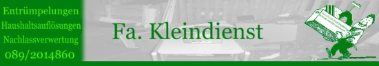 A. Kleindienst Entrümpelungen in München - Logo