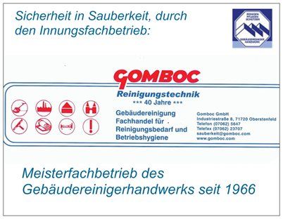 Gomboc GmbH Gebäudereinigung + Fachhandel in Oberstenfeld - Logo
